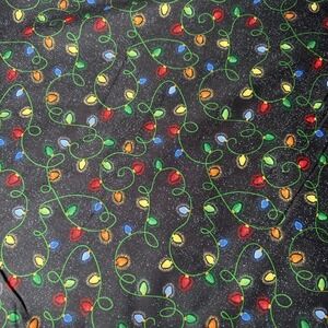 Snowman Strung Lights Christmas Fabric 3 Yards Susan Winget Quilting Crafts